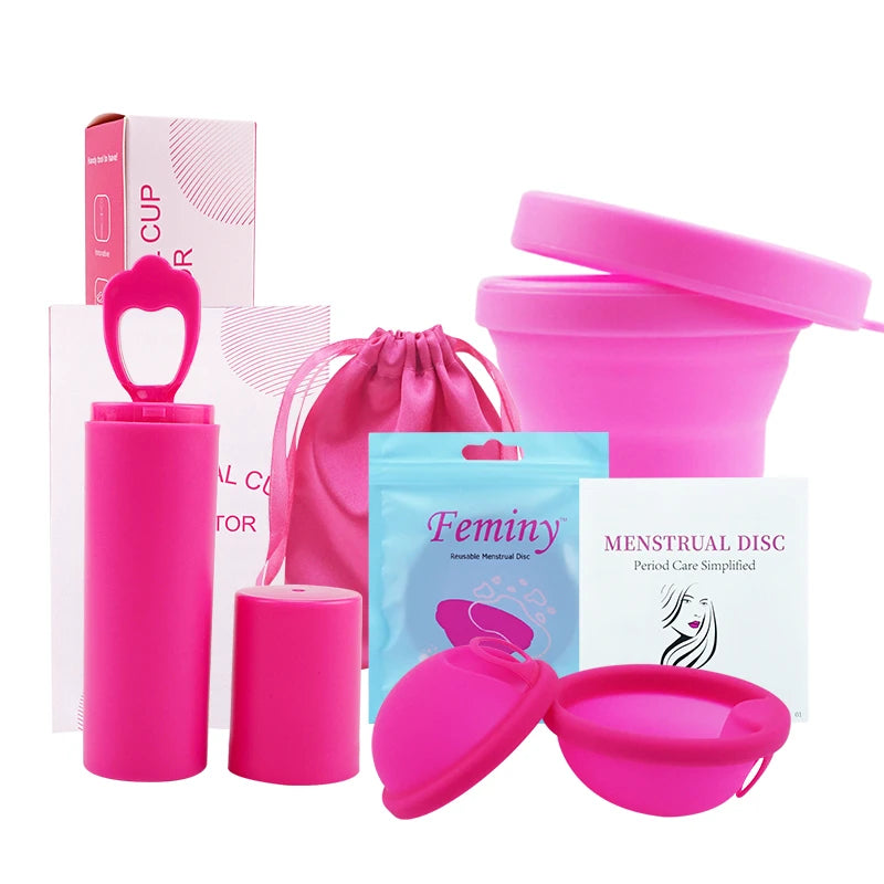 Kit Coupe Menstruelle + Applicateur & Boîte de Stérilisation