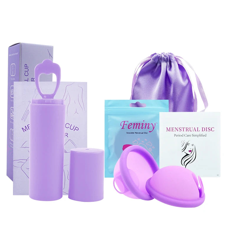 Kit Coupe Menstruelle + Applicateur & Boîte de Stérilisation