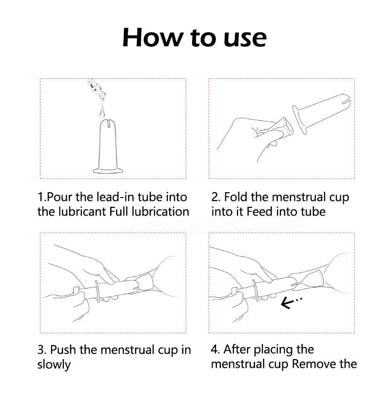 Kit de Coupes Menstruelles – 2 Coupes + Applicateur pour une Insertion Facile