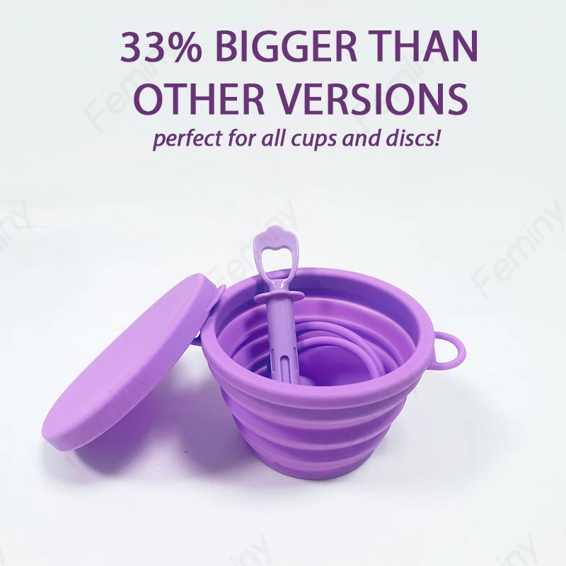 Kit Coupe Menstruelle + Applicateur & Boîte de Stérilisation